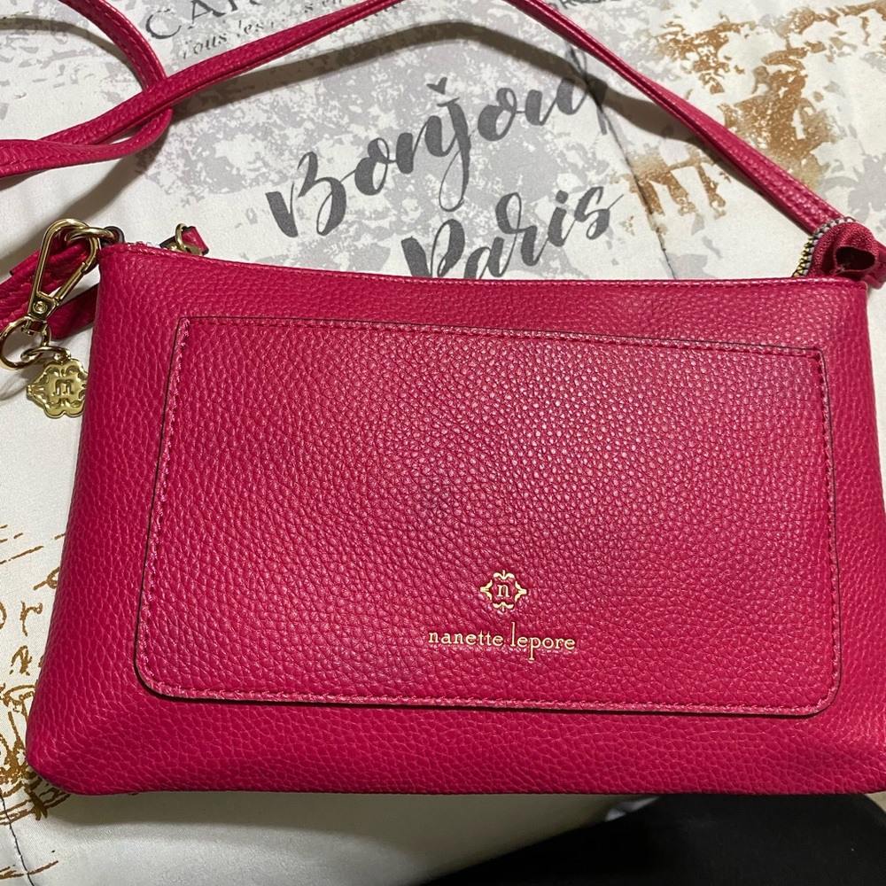 Nanette Lepore Fuchsia Crossbody Bag